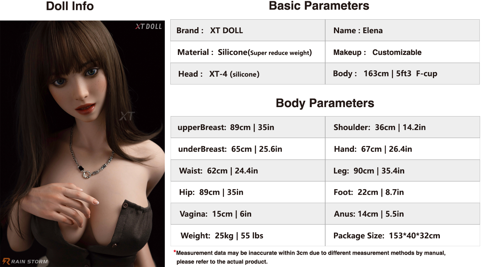 XT-4 Body parameters